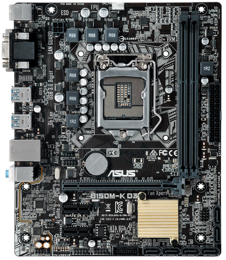 Asus B150M-K D3 - Motherboard Specifications On MotherboardDB